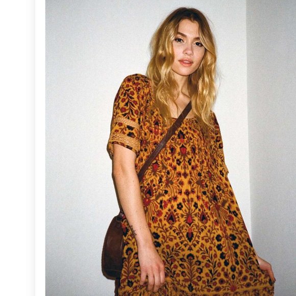 Urban Outfitters | Ecote Amethyst Pintucked Frock Dress - Picture 11 of 12